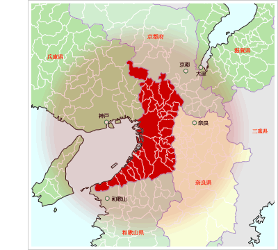 関西圏対応エリア